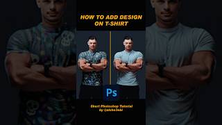 Add Design on T Shirt In Adobe Photoshop Photoshop Tutorial by alsho3ebi photoshop viralvideo [upl. by Doralia]