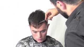 Mens Military Haircut Technique [upl. by Pepi]