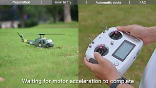 FLYWING UH1 Huey Helicopter V4 Upgrade Version 6CH GPS Stabilized Altitude Hold H1 Flight Controller [upl. by Ronoh]