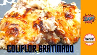 Coliflor con Bechamel de Queso al Horno 🍽 Receta paso a paso  Delicioso Recetas [upl. by Dickie]