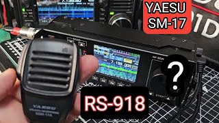 RS918 HF  SDR  amp YAESU SSM17 Microphone [upl. by Atteuqahc]