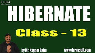 HIBERNATE Online Training  Class  13  by Nagoor Babu On 06122018 [upl. by Washburn413]