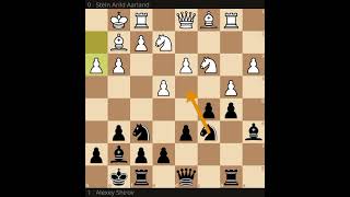 1991 Gausdal Aarland Shirov A16 English Opening Anglo Indian Defense Queens Knight Variation [upl. by Nylahsoj820]