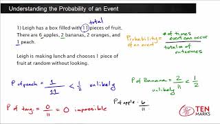 Understanding the Probability of an Event 7SP5 [upl. by Walke]