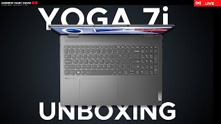 Lenovo Yoga 7i 16quot Gen 8 2023  Live Unboxing [upl. by Annayek]