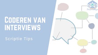 Het CODEREN van INTERVIEWS Hoe doe je dat  Scriptie TIPS [upl. by Yniffit]