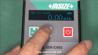 ISR C003 Roughness Tester operation [upl. by Darb]