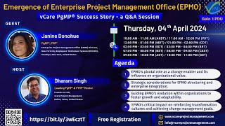 Emergence of Enterprise Project Management Office EPMO  Promo  Janine Donohue  PgMP  Dharam [upl. by Danella849]