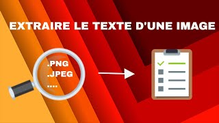 Comment extraire le texte dune image [upl. by Herwick162]