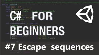 escape sequences in C  Hindi C Sharp Escape Sequence Tutorials in Hindi by Logical Programmer [upl. by Ced847]