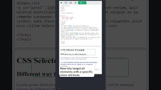 CSS Simple Selectors Part 2  w3schools css webdevelopment [upl. by Ku]