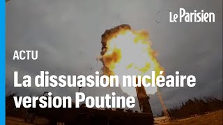 Ukraine  Vladimir Poutine supervise un entraînement à la dissuasion nucléaire [upl. by Kattie117]