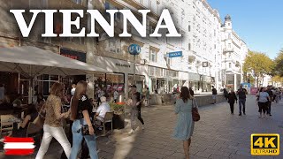 Vienna AUSTRIA 🇦🇹 Mariahilfer Street  The largest shopping street  Vienna 4k Walking Tour 2023 [upl. by Adikam]