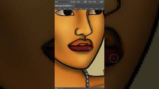 Trobriand Island Girl  Part 3 speedart illustration papuanewguinea [upl. by Hughmanick]