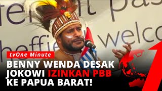 Benny Wenda Respons Arahan Jokowi Dalam Menumpas KKB Papua  tvOne Minute [upl. by Aihsilef765]