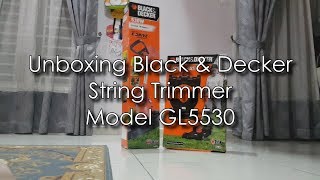 Unboxing Black amp Decker String Trimmer GL5530 [upl. by Atnes]