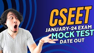 ICSI CSEET JANUARY 2024 EXAM MOCK TEST DATE OUT [upl. by Redman]