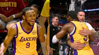 Bronny James SHUTS UP HATERS In Front Of Coach JJ Reddick 🔥 l Lakers vs Hawks [upl. by Enomar]