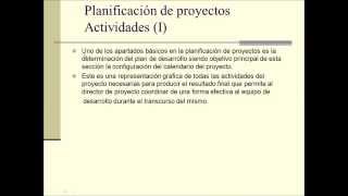 Lec240A Planificación de Proyectos parte 1 umh2793 201415 [upl. by Ivetts600]