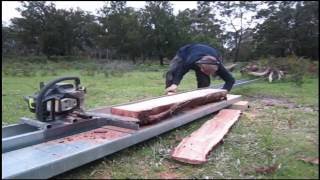 Making and Using a Cheap Chainsaw Mill [upl. by Lassiter]