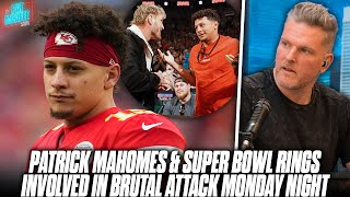 Patrick Mahomes amp His Super Bowl Rings Involved In Brutal Attack  Pat McAfee Reacts [upl. by Anitnelav]