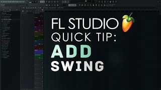 How To Add Swing To Your Songs In FL Studio Quick Tip [upl. by Bud]