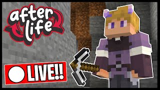 FIRST TIME IN THE MINES  Minecraft Afterlife SMP [upl. by Skippy548]