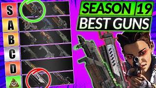 NEW SEASON 19 WEAPONS TIER LIST  BEST and WORST GUNS  Apex Legends Guide [upl. by Delano]