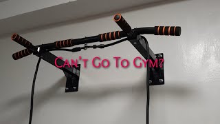 WALL MOUNTED PULL UP BAR INSTALLATIONCHIN UP BAR W RESISTANCE BAND [upl. by Elad]