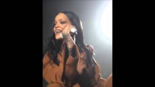 Rihanna  FourFiveSeconds singing with fan Terah Jay ANTIWorldTour [upl. by Evatsug]