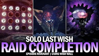 Solo Last Wish Raid in The Final Shape Using Wish Wall Destiny 2 [upl. by Atekahs812]