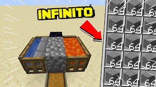 Como fazer a Menor FARM DE PEDRA do Minecraft [upl. by Coppins]