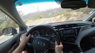 2018 Camry SE Hybrid paddle shifters drive POV [upl. by Nart2]