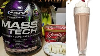 Chocolate Banana PROTEIN Shake with mass tech Recipe [upl. by Teerprah]