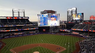 NYM v SD at Citi Field 41123  starting lineups Mets starters only [upl. by Naibaf933]