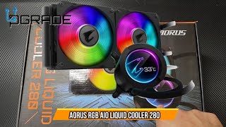 AORUS RGB AIO Liquid Cooler 280 [upl. by Amhser]