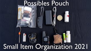 Possibles Pouch  Small Item Organization 2021 [upl. by Kirre521]