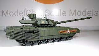 Building Zvezdas 135 scale T14 Armata Russian MBT [upl. by Aurilia]