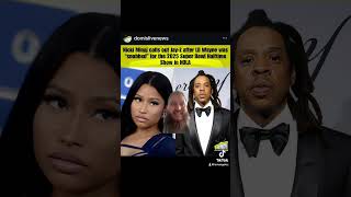 nickiminaj calls out jayz for snubbing lilwayne to perform at 2025 superbowlhalftimeshow [upl. by Trinatte]