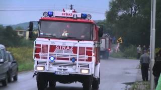 Pożar w zakładach quotNowy Stylquot  Jasło 13082012 [upl. by Ainoyek543]