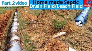 How to use Plastic Barrel for Septic Leach FieldDrain Field Home made Gravel Less Drain Field [upl. by Geithner571]