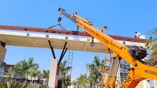 fabrication Main gate cranevideo macinarywork surendranishadcraneservice5142 [upl. by Eltsyek]