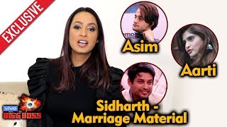 Exclusive Kashmira Shah Reaction On Arti Singh Sidharth Shukla Asim Riaz  Bigg Boss 13 Interview [upl. by Naara]