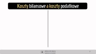 5 Koszt księgowy a koszt podatkowy [upl. by Nreval]