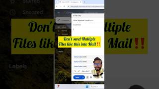 Dont send multiple Excel files on Mails‼️Instead Use Amazing Trick  Day 15 exceltips shorts [upl. by Branham]