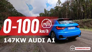 2020 Audi A1 Sportback 40 TFSI 0100kmh amp engine sound [upl. by Carnes590]