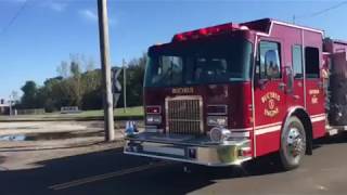 Bucyrus FD Responds To A RailCar Fire [upl. by Atteuqehs730]