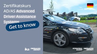 Neuer RWTH Zertifikatskurs ADAS Advanced Driver Assistance Systems und Automatisiertes Fahren [upl. by Remmus]