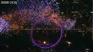 London Fireworks on New Years Day 2010  New Year Live  BBC One [upl. by Ingelbert]