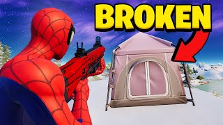 I BROKE Tents in Fortnite Chapter 3 [upl. by Lellih755]